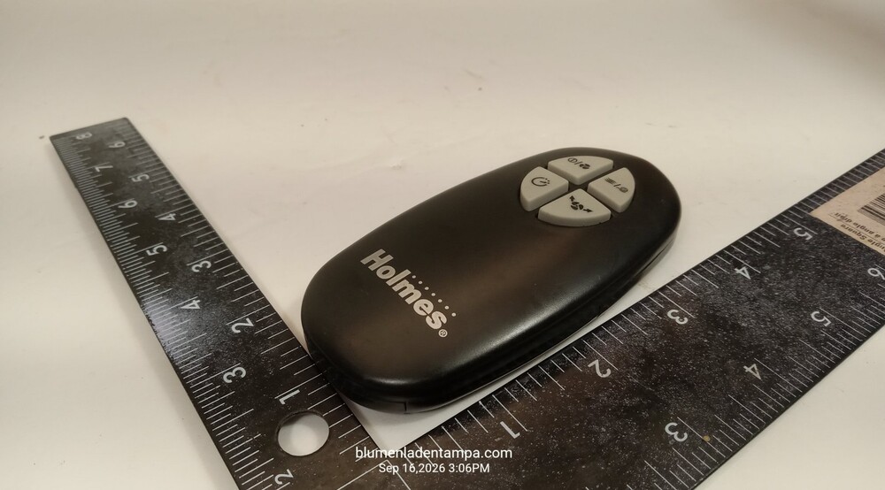 OEM Holmes 4-Button Replacement Fan Remote Control Black 15VX2R03